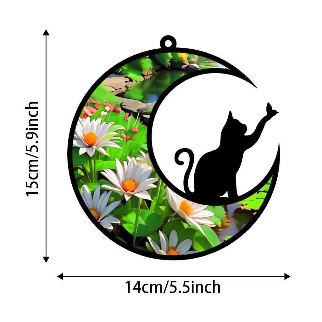Colorful Acrylic Hanging Ornament As A Memorial Sympathy Gift For Catcher Pets