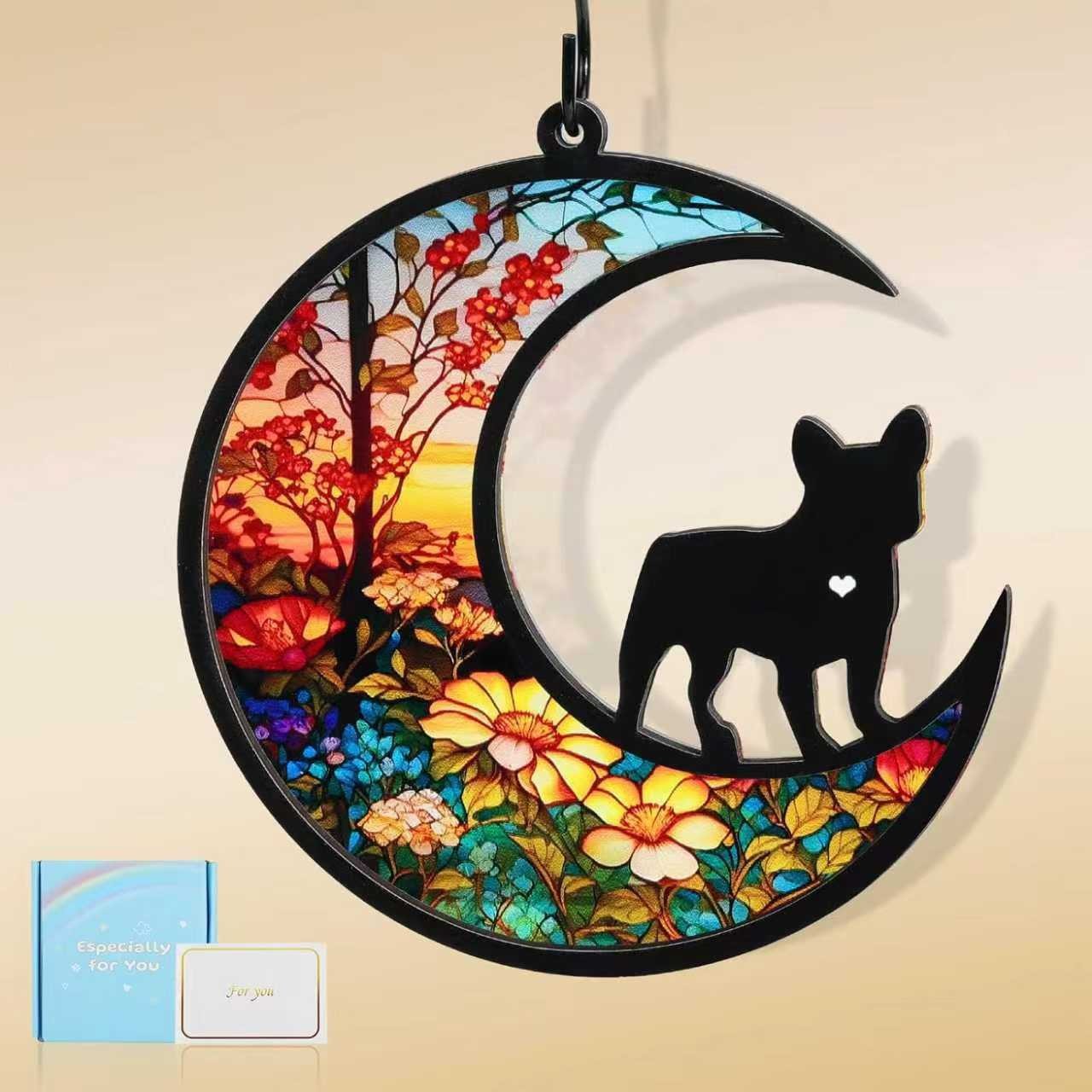 Colorful Acrylic Hanging Ornament As A Memorial Sympathy Gift For Catcher Pets