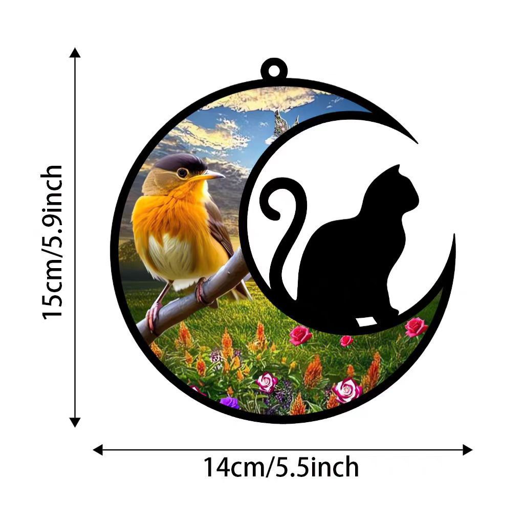 Colorful Acrylic Hanging Ornament As A Memorial Sympathy Gift For Catcher Pets