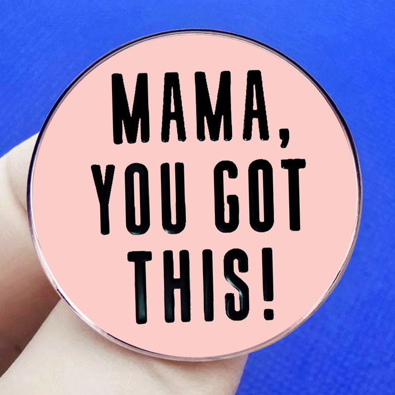 Mothers Day Gift Alloy Badge Accessory Brooch