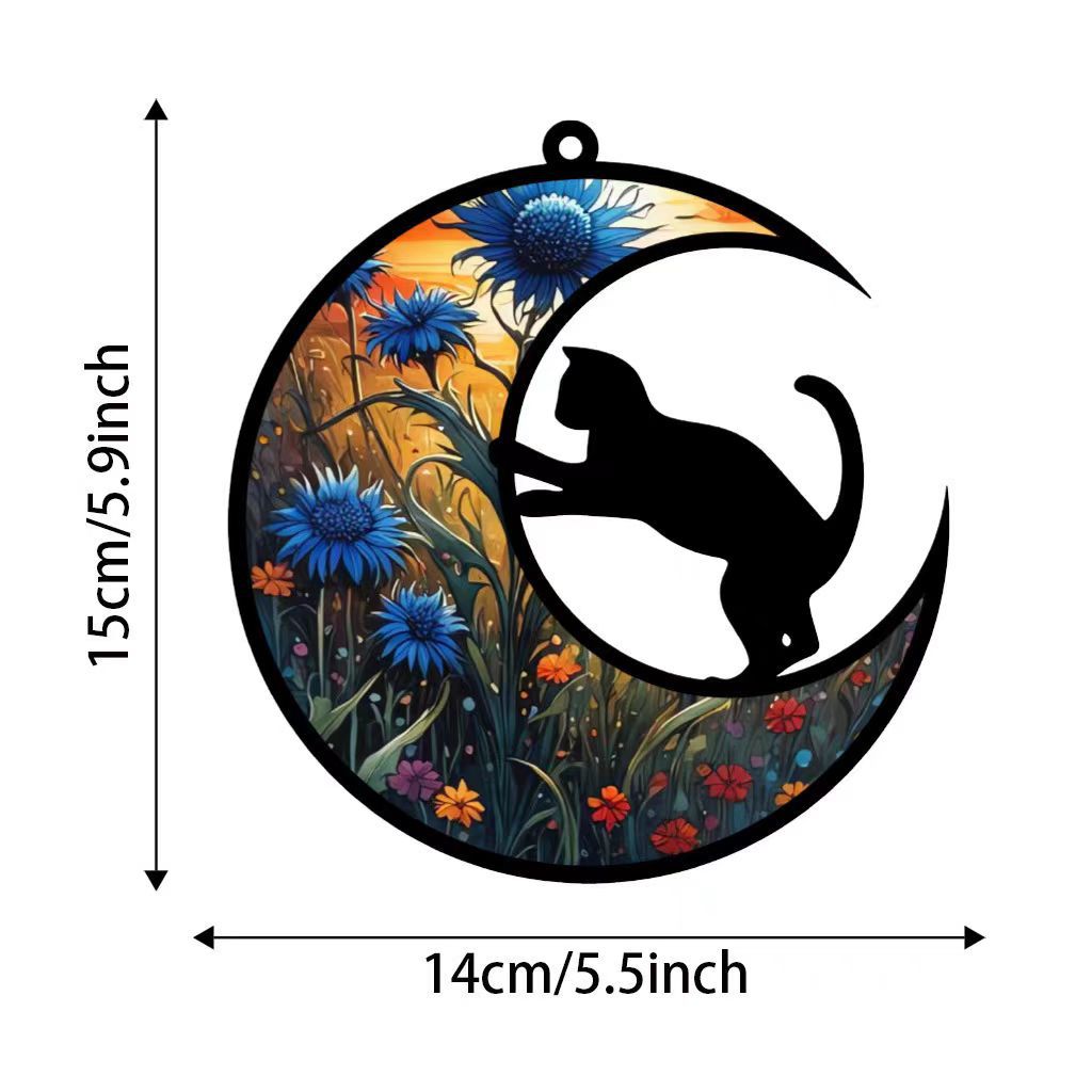 Colorful Acrylic Hanging Ornament As A Memorial Sympathy Gift For Catcher Pets